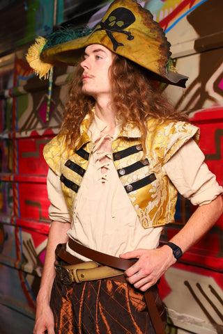 Marauder Vest in Bell Gold Damask - Day 12 of "Celebrating 22 Years  of Damsel"