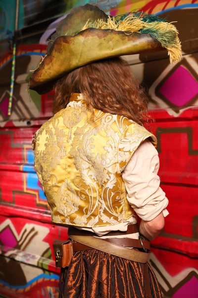 Marauder Vest in Bell Gold Damask - Day 12 of "Celebrating 22 Years  of Damsel"