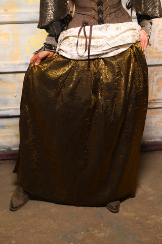 Tulip Skirt in Bronze Crushed Iridescent Shimmer - "The Onions & Ogres Collection"