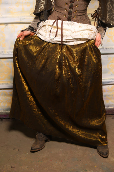Tulip Skirt in Bronze Crushed Iridescent Shimmer - "The Onions & Ogres Collection"