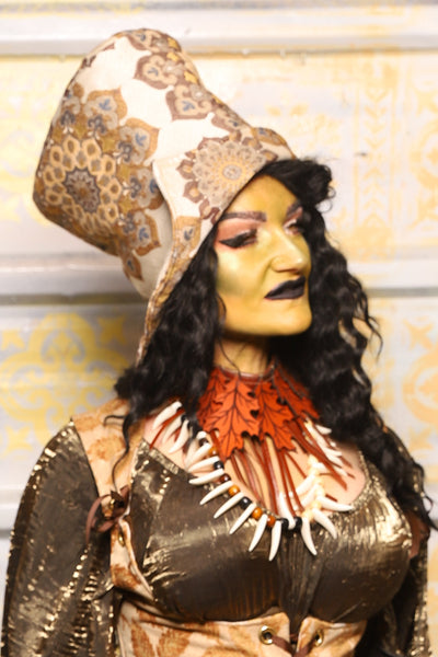 Regency Top Hat in Flower Kaleidoscope - "The Onions & Ogres Collection"