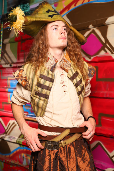 Marauder Vest in Olive Stripe - Day 12 of "Celebrating 22 Years  of Damsel"