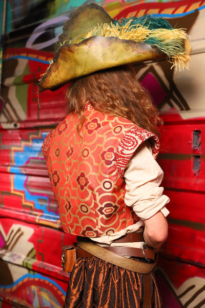 Marauder Vest in Persimmon Mosaic - Day 12 of "Celebrating 22 Years  of Damsel"