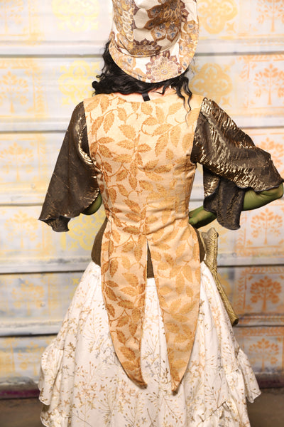 Tailed Cropped Vixen in Gold Leaves - "The Onions & Ogres Collection"