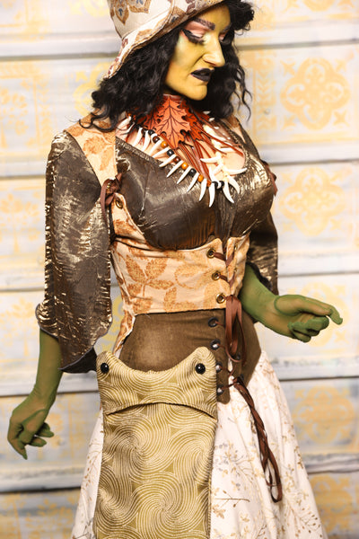 Tailed Cropped Vixen in Gold Leaves - "The Onions & Ogres Collection"