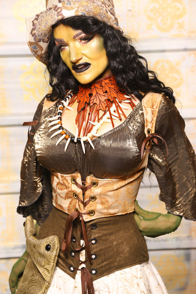 Tailed Cropped Vixen in Gold Leaves - "The Onions & Ogres Collection"