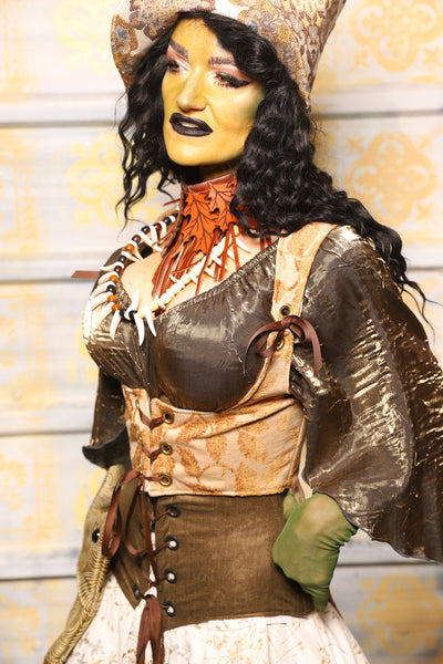 Tailed Cropped Vixen in Gold Leaves - "The Onions & Ogres Collection"