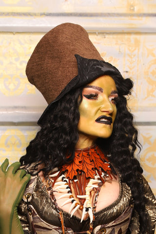 Regency Top Hat in Brown Heather - "The Onions & Ogres Collection"