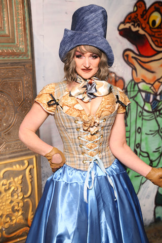 Maiden Bodice Corset in Picnic Plaid - The Forest Fables Collection