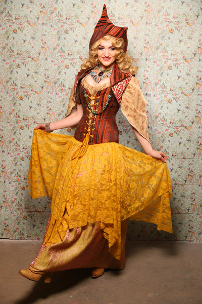 38. Fairy Skirt in Golden Rose Lace - March of the Ides Collection