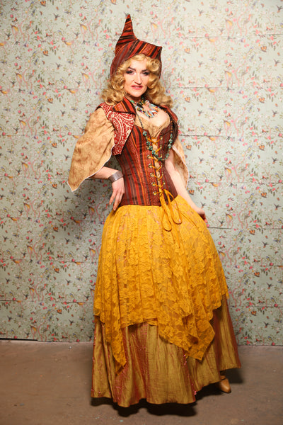 38. Fairy Skirt in Golden Rose Lace - March of the Ides Collection