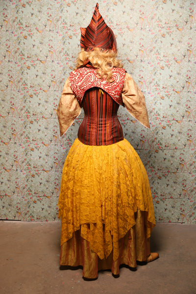 38. Fairy Skirt in Golden Rose Lace - March of the Ides Collection