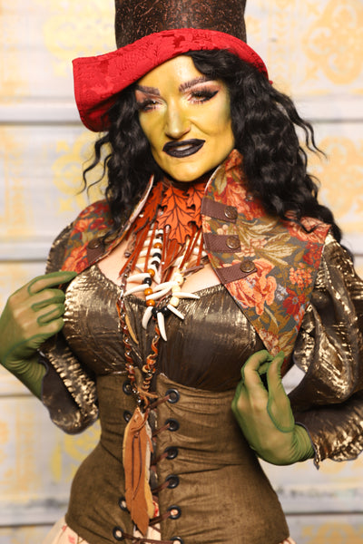 Sgt Pepper Vest in Peach Peony - "The Onions & Ogres Collection"