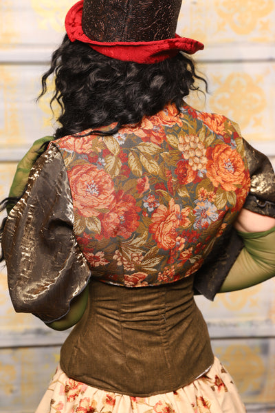 Sgt Pepper Vest in Peach Peony - "The Onions & Ogres Collection"