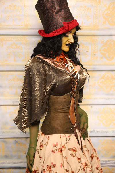 Petite Wench Corset in Ogre Green Heather - "The Onions & Ogres Collection"