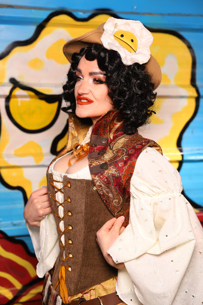 Sgt Pepper Vest in Spice Caravan - "Wakey Wakey Eggs & Bakey" Collection