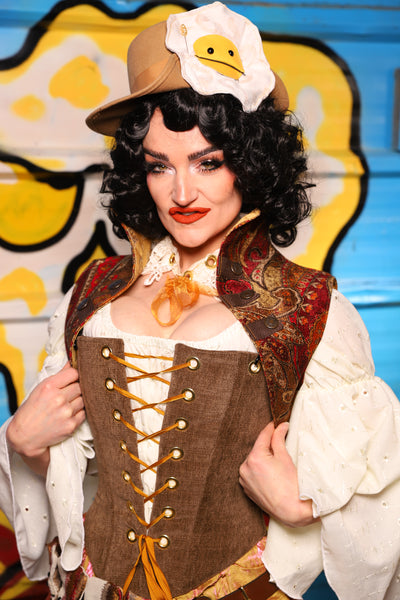 Sgt Pepper Vest in Spice Caravan - "Wakey Wakey Eggs & Bakey" Collection