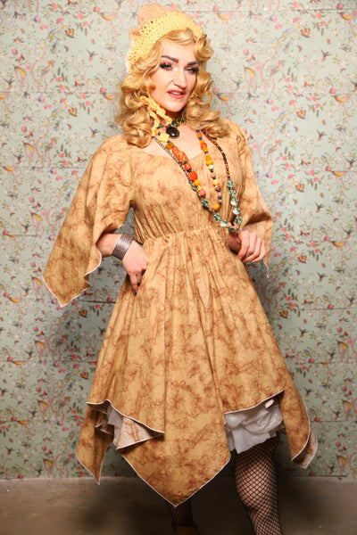 37. Fairy Dress in Tan Marble - March of the Ides Collection