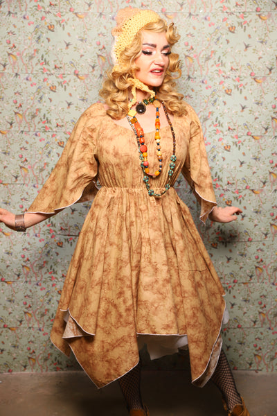 37. Fairy Dress in Tan Marble - March of the Ides Collection