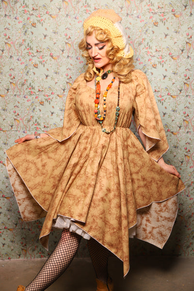 37. Fairy Dress in Tan Marble - March of the Ides Collection