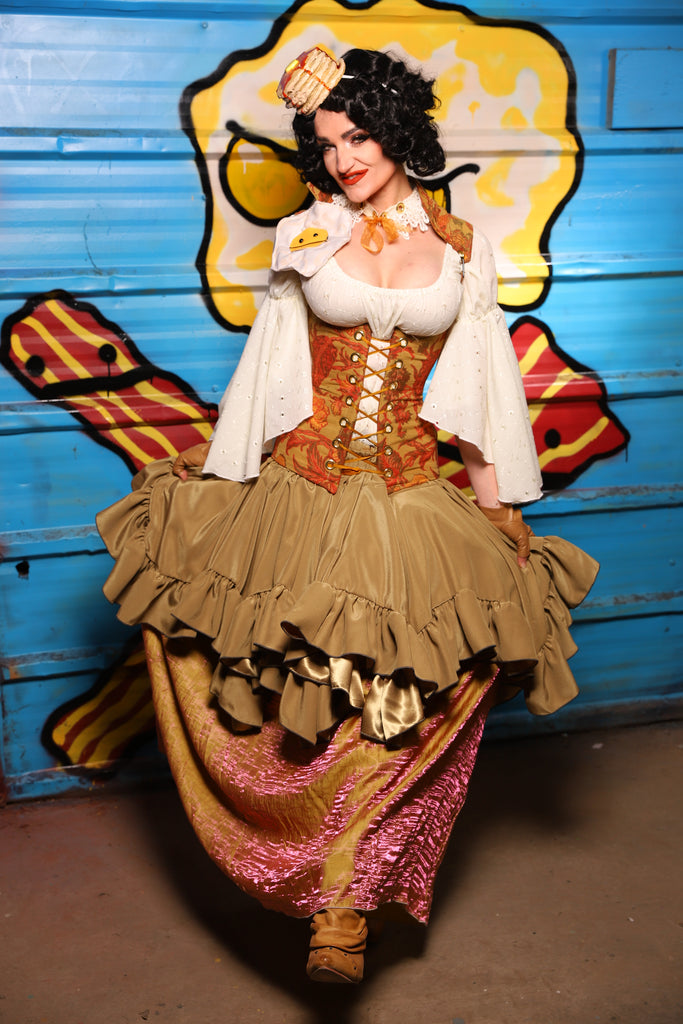 42. Tulip Skirt in Grapefruit Shimmer - 