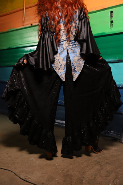 Flutterfall Trousers in Black Shimmer- FriYAY Restock!