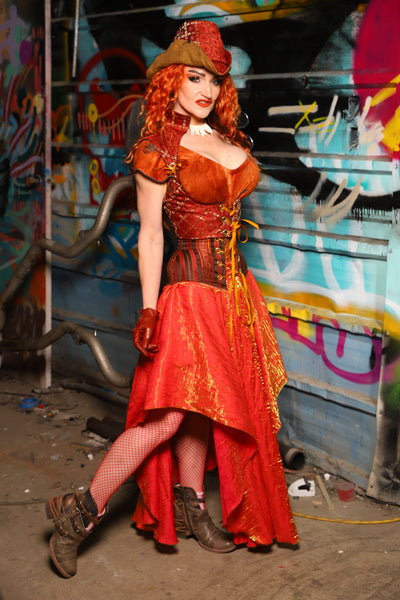 05. Crescent Skirt in Here Comes the Sun Shimmer - The "Ensembled in Embers" Collection