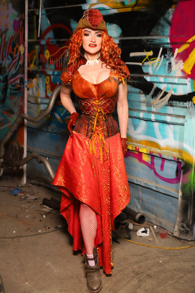 05. Crescent Skirt in Here Comes the Sun Shimmer - The "Ensembled in Embers" Collection