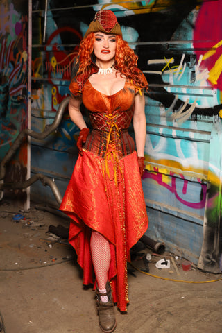 05. Crescent Skirt in Here Comes the Sun Shimmer - The "Ensembled in Embers" Collection