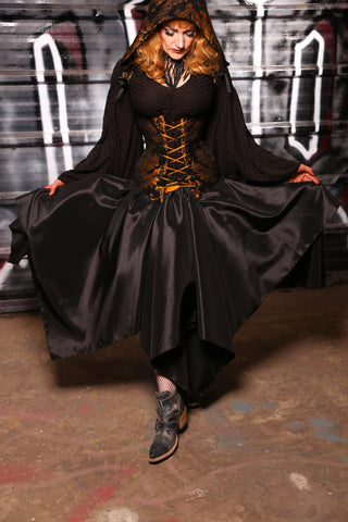 Fairy Skirt in Black Taffeta - "13 Days of Halloween 2024" Day 5