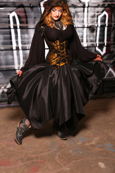 Fairy Skirt in Black Taffeta - "13 Days of Halloween 2024" Day 5