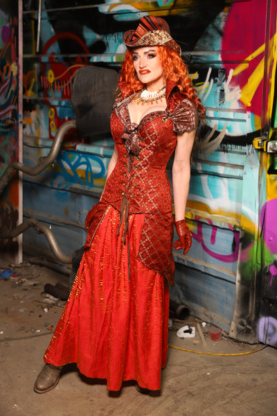 29. Tulip Skirt in Here Comes the Sun Shimmer - The "Ensembled in Embers" Collection