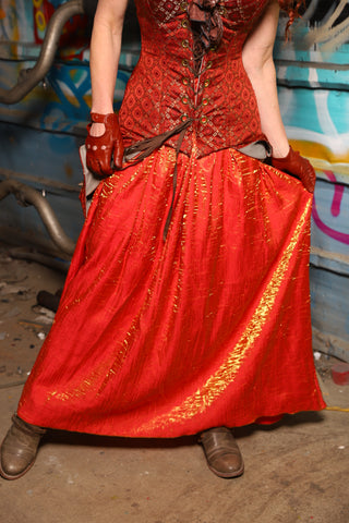 29. Tulip Skirt in Here Comes the Sun Shimmer - The "Ensembled in Embers" Collection