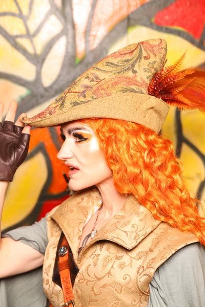 Robin Hood Hat in Tapestry -"Bowstrings & Bodices Collection"