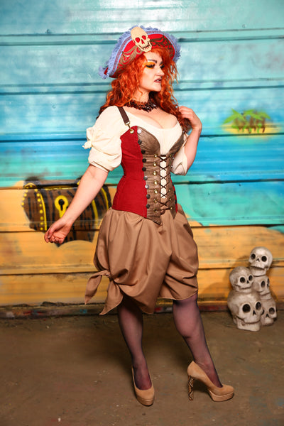 NEW MARKDOWN! Set #07 - Captain Blood -Includes Corset + Bloomers- The Paradise Cove Collection