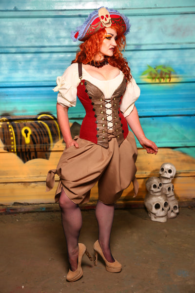 NEW MARKDOWN! Set #07 - Captain Blood -Includes Corset + Bloomers- The Paradise Cove Collection