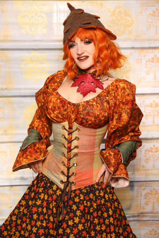 Wench Corset in Autumnal Picnic - Day 5 of 13 Days of Halloween 2025