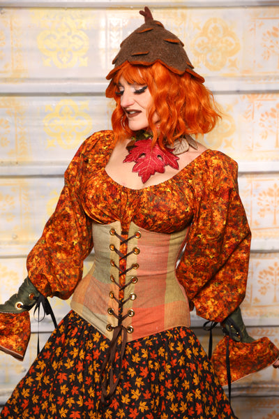 Wench Corset in Autumnal Picnic - Day 5 of 13 Days of Halloween 2025