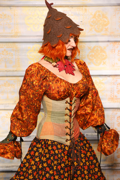 Wench Corset in Autumnal Picnic - Day 5 of 13 Days of Halloween 2025