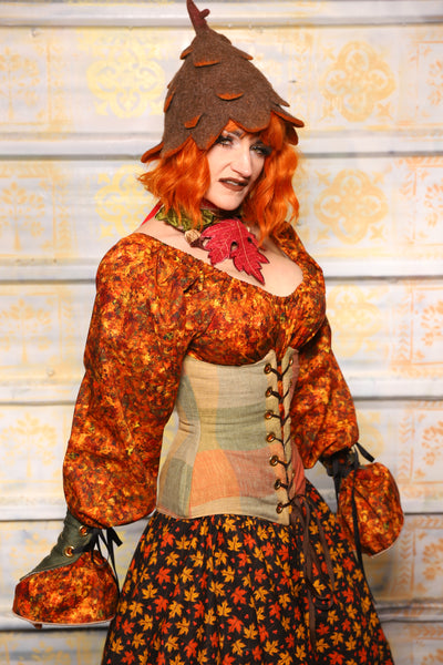 Wench Corset in Autumnal Picnic - Day 5 of 13 Days of Halloween 2025