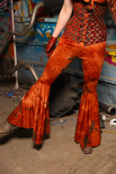 01. Bell Bottoms in Burning Tie-Dye - The "Ensembled in Embers" Collection