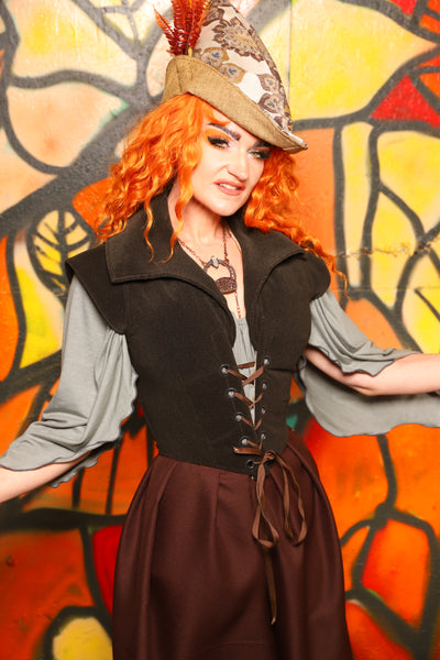 Guinevere II Bodice in Forest Earth -"Bowstrings & Bodices Collection"