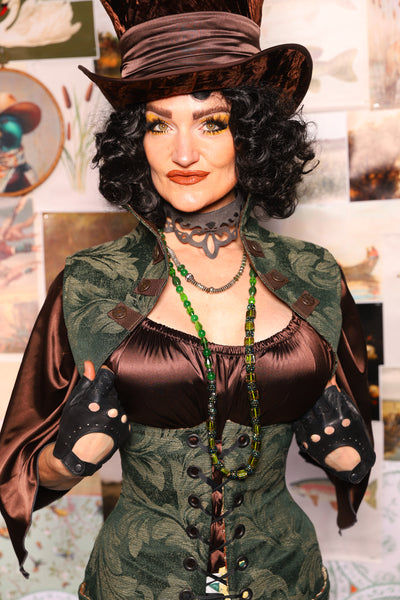 27. Sgt. Pepper Vest in Forest Scroll -The Fowl Majesty Collection