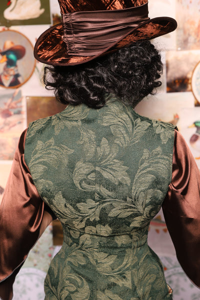 27. Sgt. Pepper Vest in Forest Scroll -The Fowl Majesty Collection