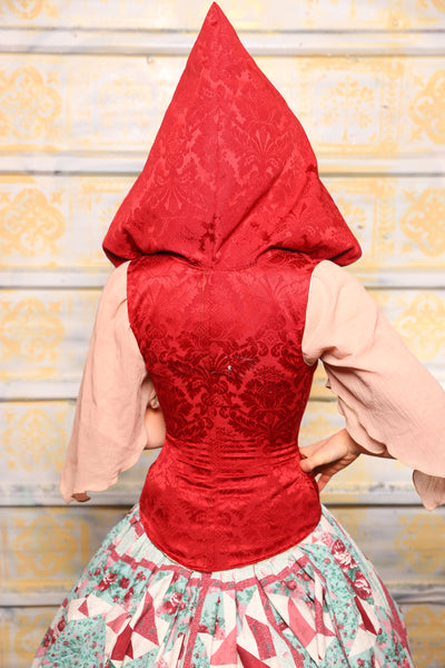 PACKAGE DEAL!+ Hooded Petite Vixen Corset in Scarlet Medallion + Tulip Skirt Set - Day 2 of 13 Days of Halloween 2025