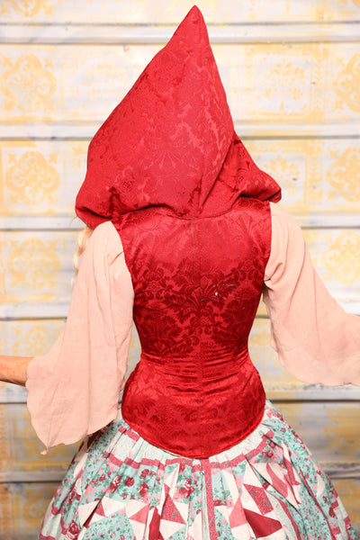 PACKAGE DEAL!+ Hooded Petite Vixen Corset in Scarlet Medallion + Tulip Skirt Set - Day 2 of 13 Days of Halloween 2025