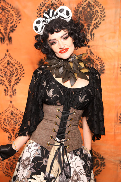 Petite Wench Corset in Walnut Hearth -Day 7 of 13 Days of Halloween 2025