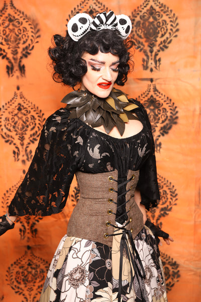 Petite Wench Corset in Walnut Hearth -Day 7 of 13 Days of Halloween 2025