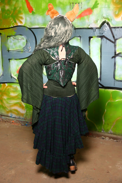 Salsa Skirt in Dark Plaid  -"Greener Pastures Collection" #29
