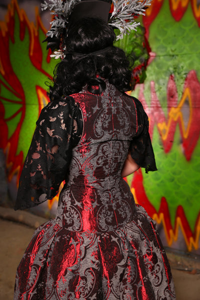 Vixen Corset in Bloodstone Medallion - The Midnight Fable Collection